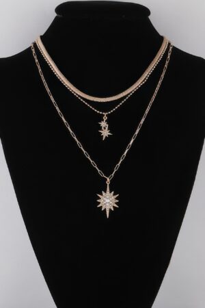 Jeweled Star Necklace – Celestial Pendant