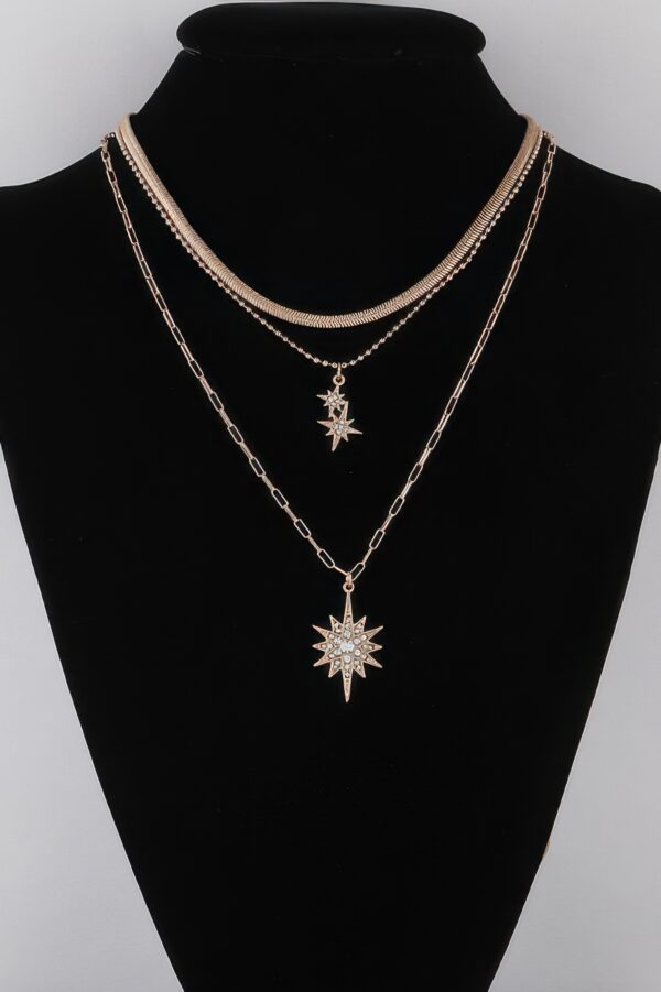 Jeweled Star Necklace – Celestial Pendant