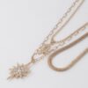Jeweled Star Necklace - Celestial Pendant