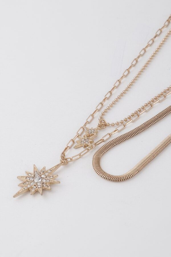 Jeweled Star Necklace - Celestial Pendant