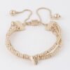Beaded Butterfly Charm Bracelet – Delicate Accent