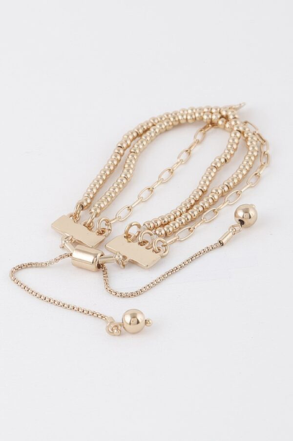 Beaded Butterfly Charm Bracelet - Delicate Accent