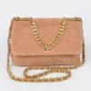 Faux Fur Shoulder Bag with Mixed-Metal Accents