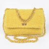 Faux Fur Shoulder Bag with Mixed-Metal Accents
