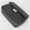 Quilted Faux Leather Flap Backpack - Structured Flap
