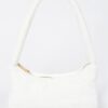 Solid Faux Fur Shoulder Bag - Compact Plush Style