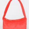 Solid Faux Fur Shoulder Bag - Compact Plush Style