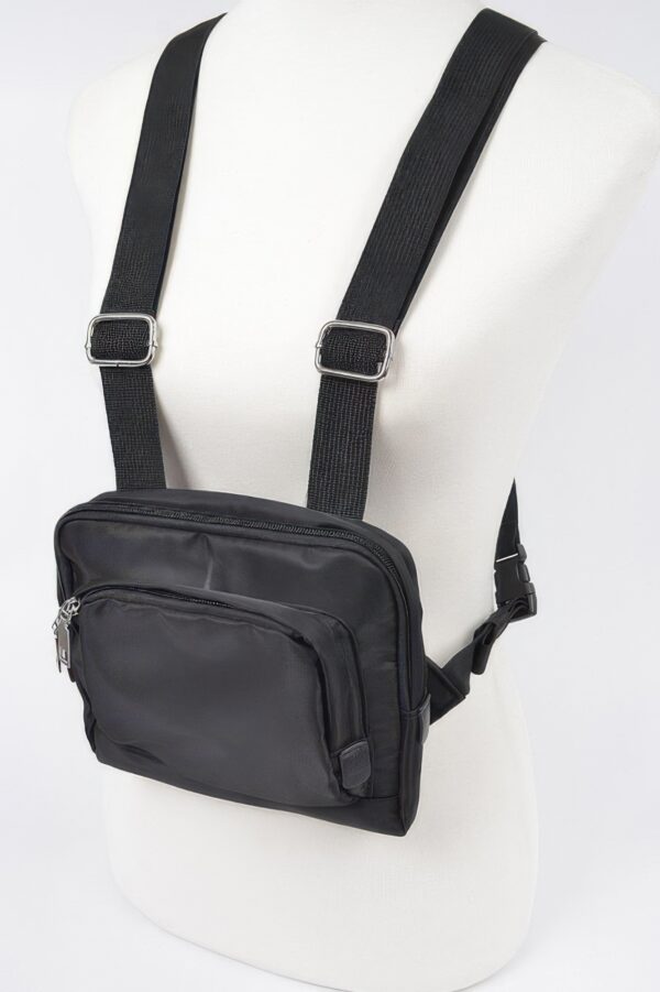 Compact Nylon Combo Sling Bag – Dual Pouch