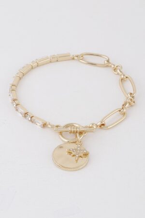 Shining Star Toggle Bracelet – Star Accent Toggle