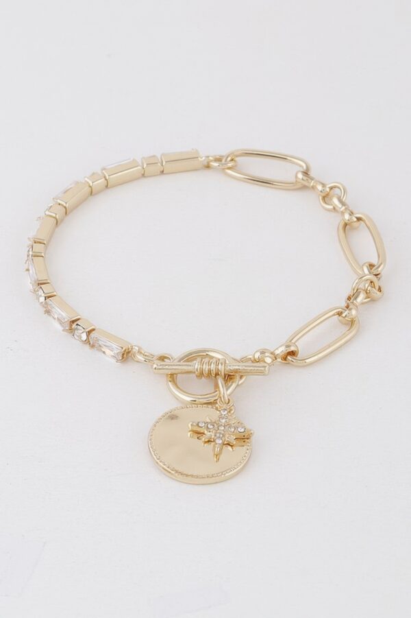 Shining Star Toggle Bracelet – Star Accent Toggle
