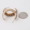 Cheetah Print Hoop Earrings - 1.5 in Lightweight