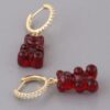 Gummy Bear Drop Earrings - Playful Charm Drops