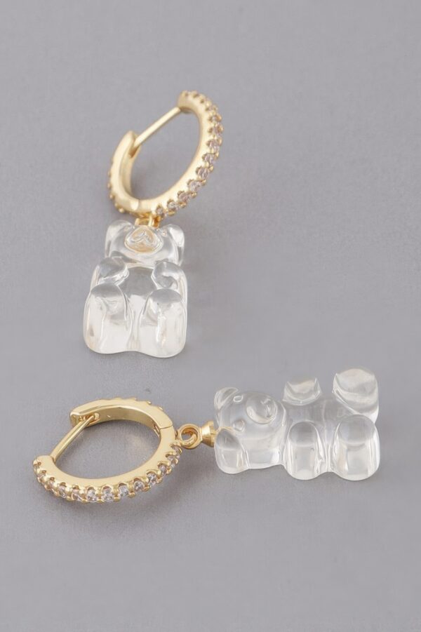 Gummy Bear Drop Earrings - Playful Charm Drops