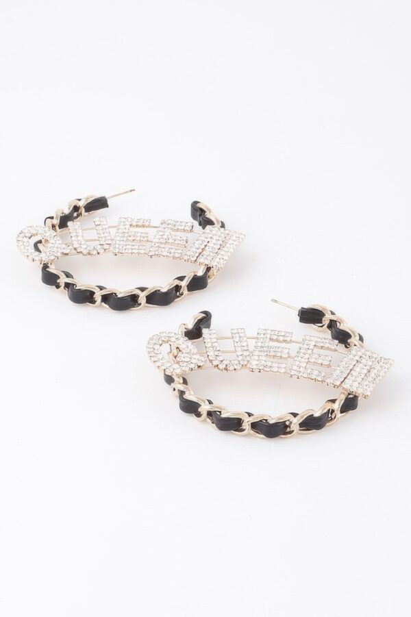 Queen Open Hoop Earrings - Modern Open Silhouette