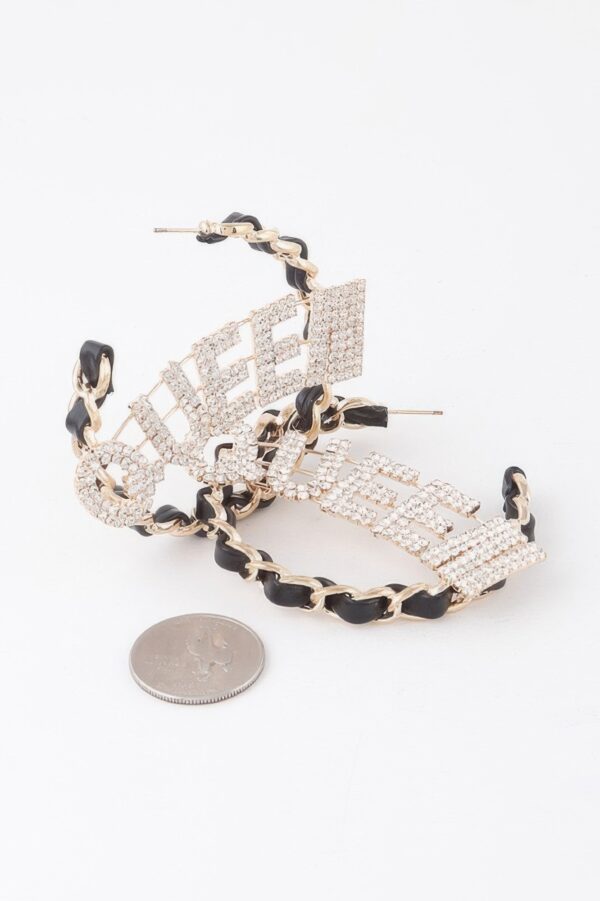 Queen Open Hoop Earrings - Modern Open Silhouette