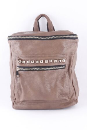Studded Faux Leather Backpack – Edgy Everyday Bag