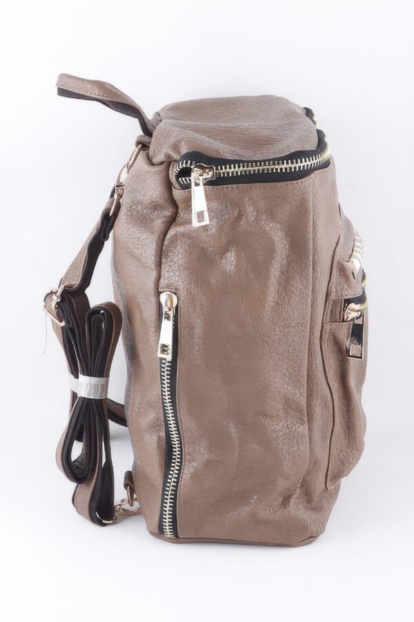 Studded Faux Leather Backpack - Edgy Everyday Bag