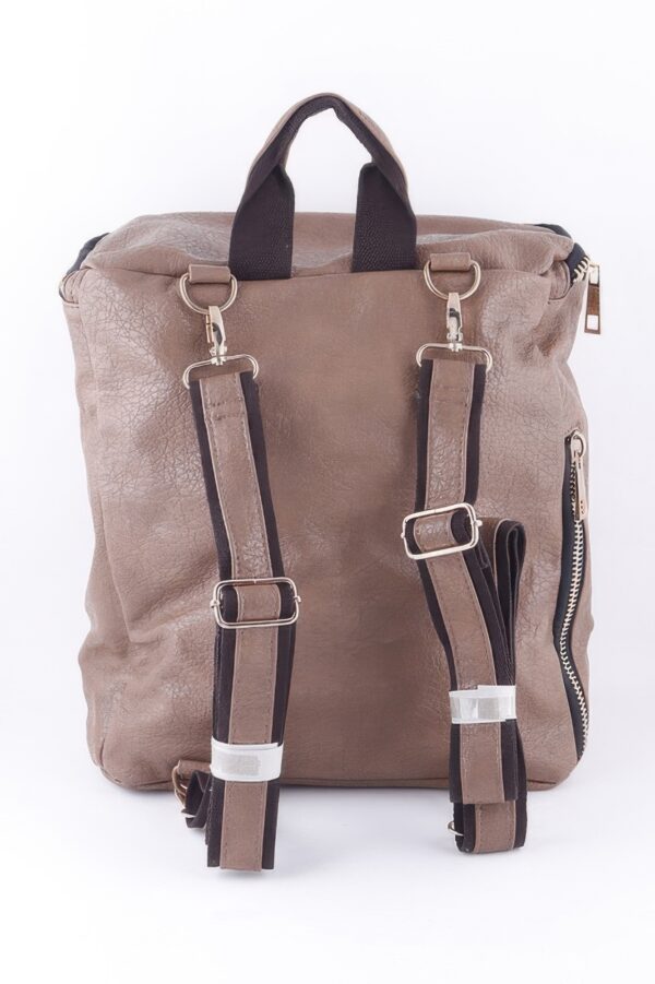 Studded Faux Leather Backpack - Edgy Everyday Bag
