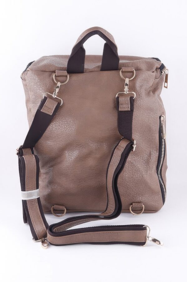 Studded Faux Leather Backpack - Edgy Everyday Bag