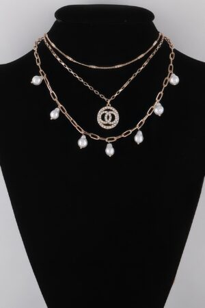 Stone-Accent Chain Necklace for Layering – 14-inch