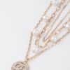 Stone-Accent Chain Necklace for Layering - 14-inch