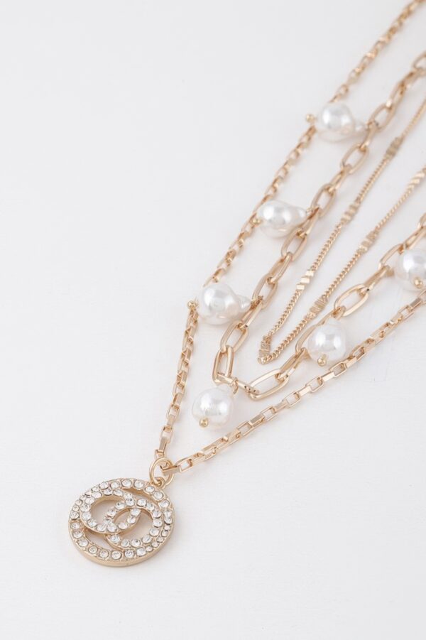 Stone-Accent Chain Necklace for Layering - 14-inch