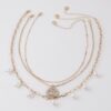 Stone-Accent Chain Necklace for Layering - 14-inch