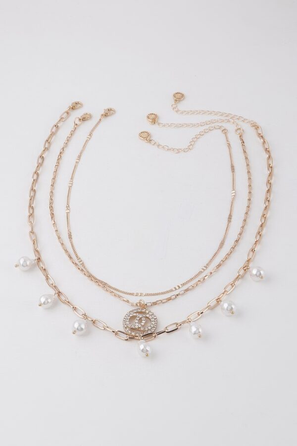 Stone-Accent Chain Necklace for Layering - 14-inch