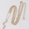Snake Pendant Necklace with Jeweled Accents