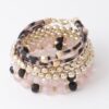 Multi Bead Crystal Bracelet - Layered Beadwork