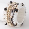 Multi Bead Crystal Bracelet - Layered Beadwork