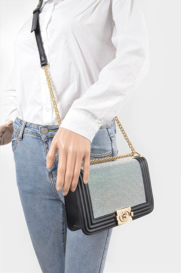 Rhinestone Crossbody Bag - Sparkle Evening Bag