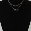 Polished G Pendant Necklace on Classic Chain