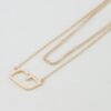 Polished G Pendant Necklace on Classic Chain