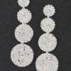 Disco Ball Drop Earrings with Sparkling Embellishments