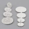 Disco Ball Drop Earrings with Sparkling Embellishments