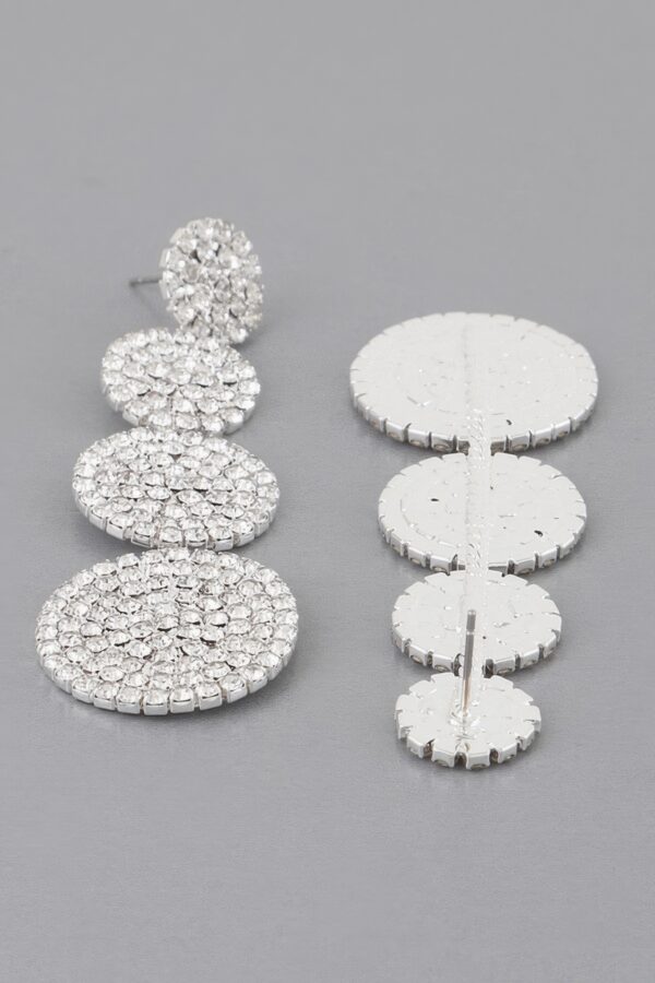 Disco Ball Drop Earrings with Sparkling Embellishments