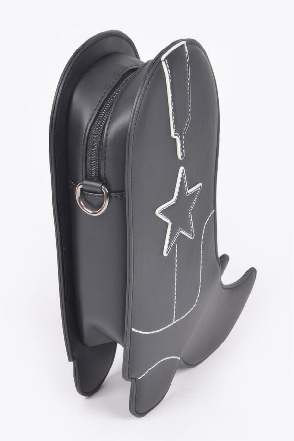 Cowboy Boot Crossbody Chain Bag - Novel Silhouette