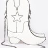 Cowboy Boot Crossbody Chain Bag - Novel Silhouette