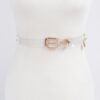 Transparent Chain-Accent Belt – Clear PVC & Iron