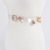 Transparent Chain-Accent Belt - Clear PVC & Iron