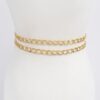Transparent Chain-Accent Belt - Clear PVC & Iron