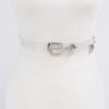 Transparent Chain-Accent Belt - Clear PVC & Iron