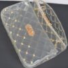 Glossy Studded Crossbody Clutch with Chain
