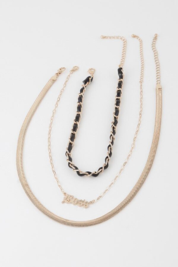Boss Multi-Layered Statement Necklace - Layered Chains
