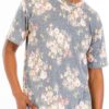 Heathered Floral Crewneck T-Shirt - Men's Casual Top