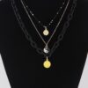 Multi Pendant Chain Necklace – Layered Charm Accent