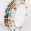 Flower Beaded Bracelet – Floral Accent Beads