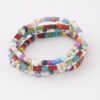 Nature-Inspired Beaded Bracelet with Decorative Accents