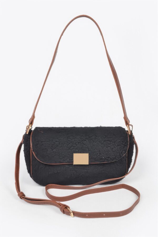 Plush Faux Fur Shoulder Bag – Compact Silhouette